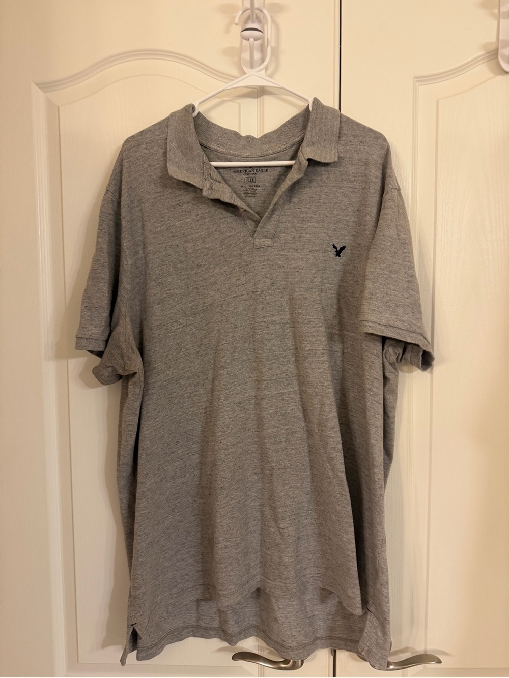 American Eagle Outfitters Men’s Heather Gray Polo